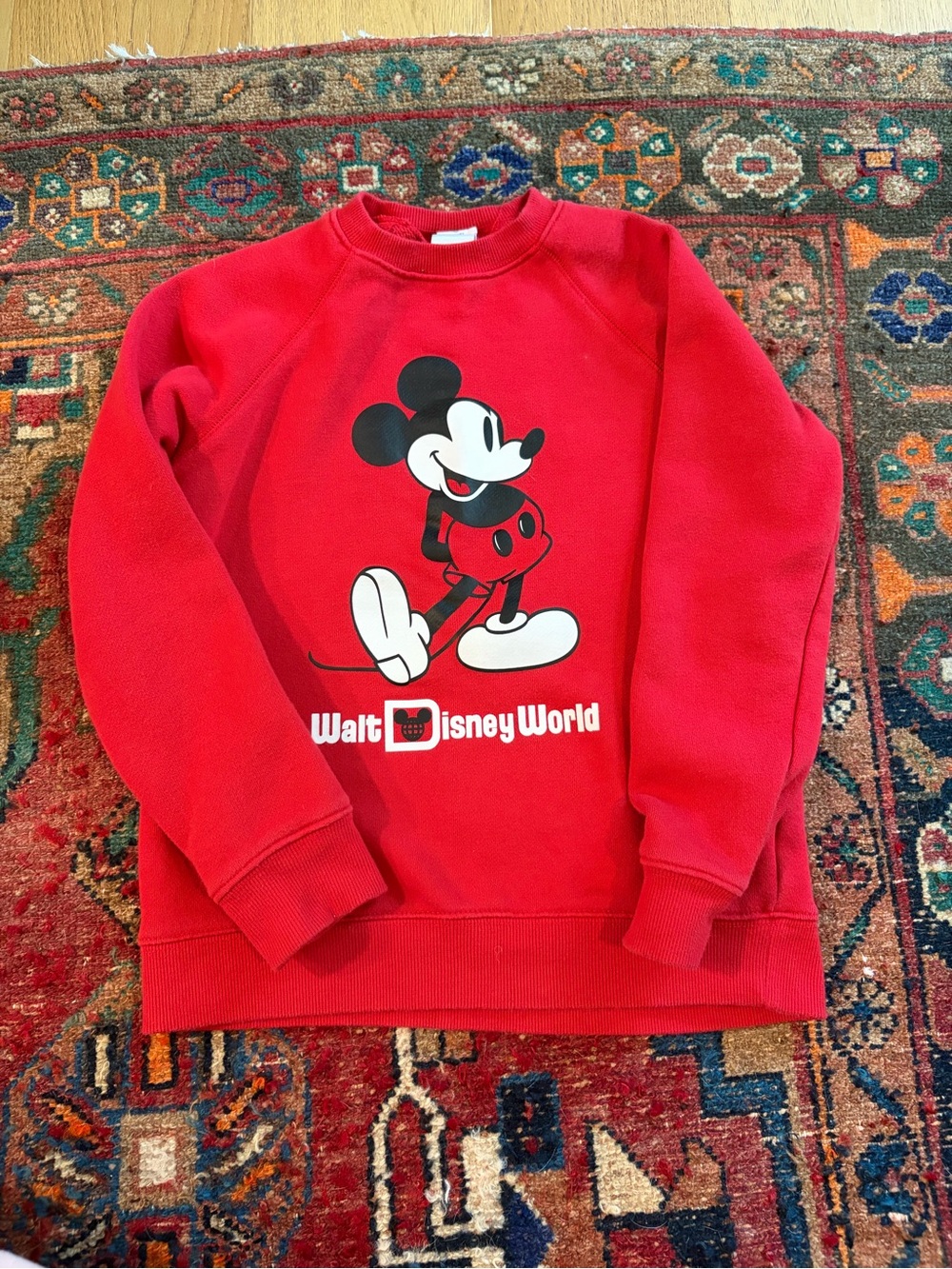 Kids Walt Disney World Red Mickey Mouse Sweatshirt
